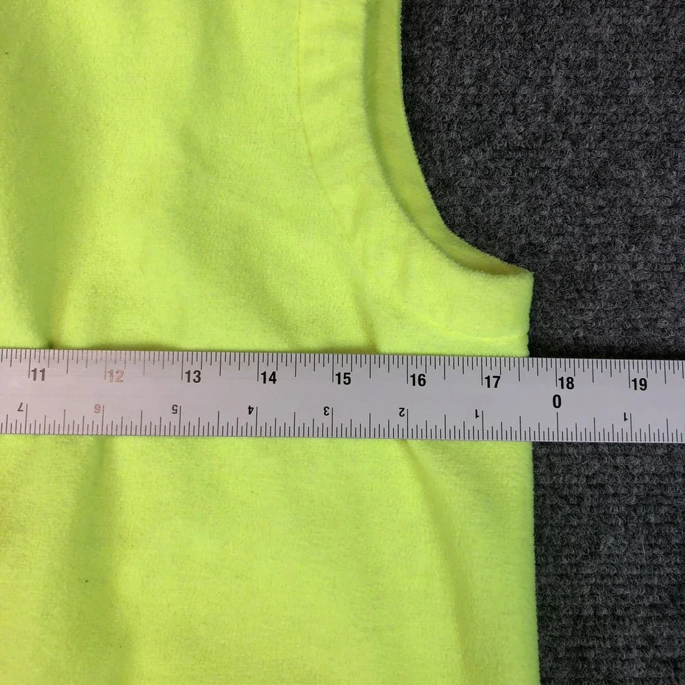 Under Armour ColdGear Fleece Vest Youth YLG‎ Yellow Zip Pockets Activewear